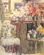 Childe Hassam Celis Thaxter's Sitting Room (nn02) USA oil painting reproduction